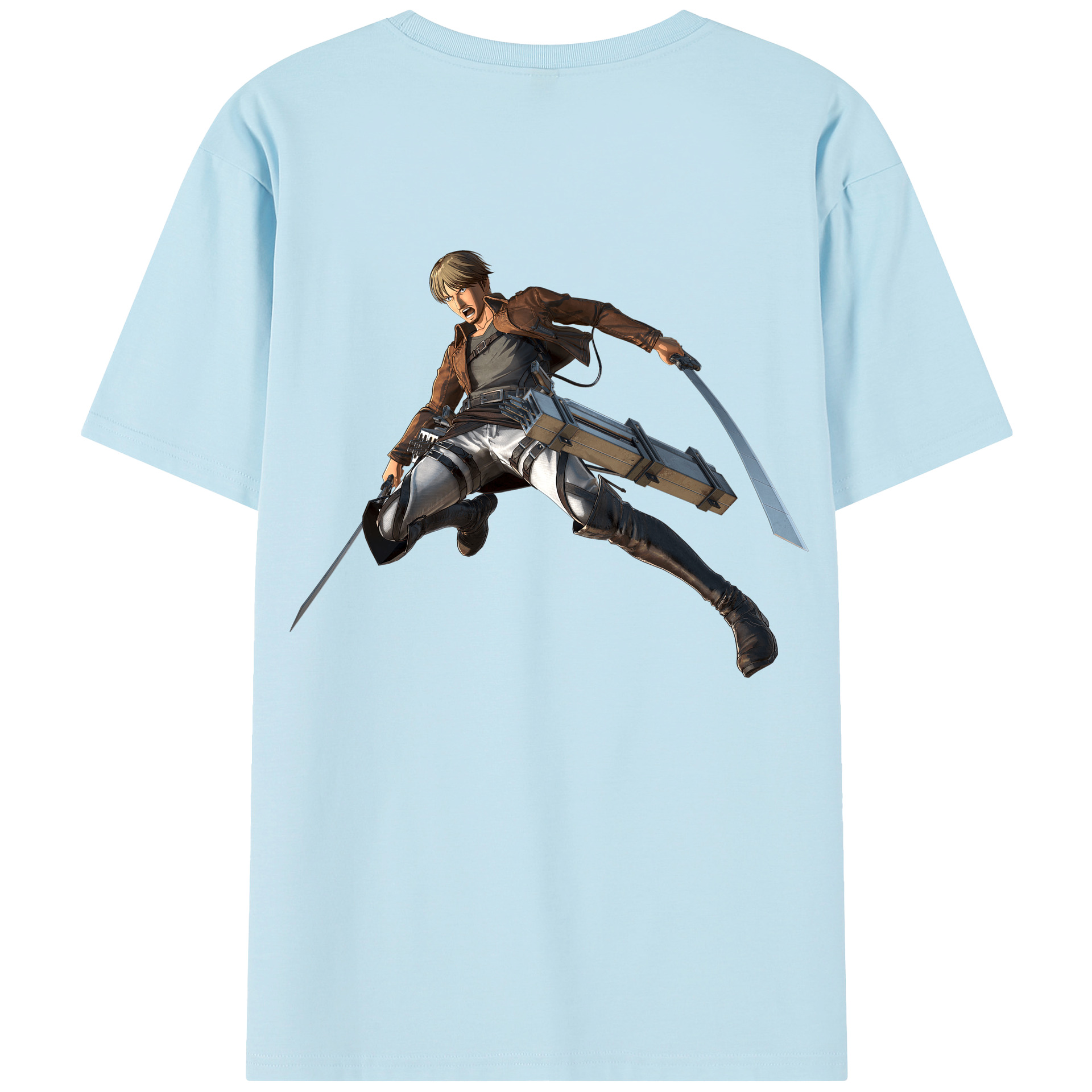 （画像用） 進撃の巨人 Attack on Titan 綿100％半袖Tシャツ（背面プリント）